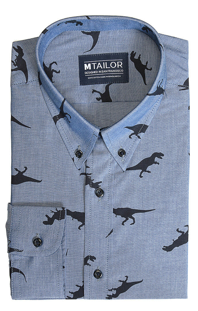 Dinosaur dress shirt deals