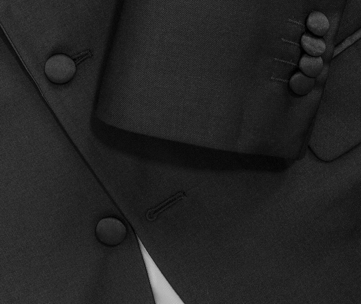 その他 TSJ SETUP SUITS BLACK M Dobell Black 3 Piece Slim-Fit Tuxedo with Notch Lapel | Dobell